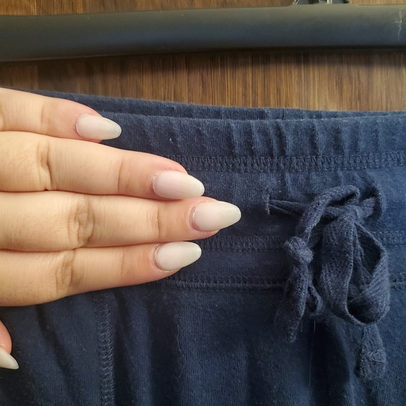 Athletic Blue Sweat Pants with Tie - Picture 6 of 7